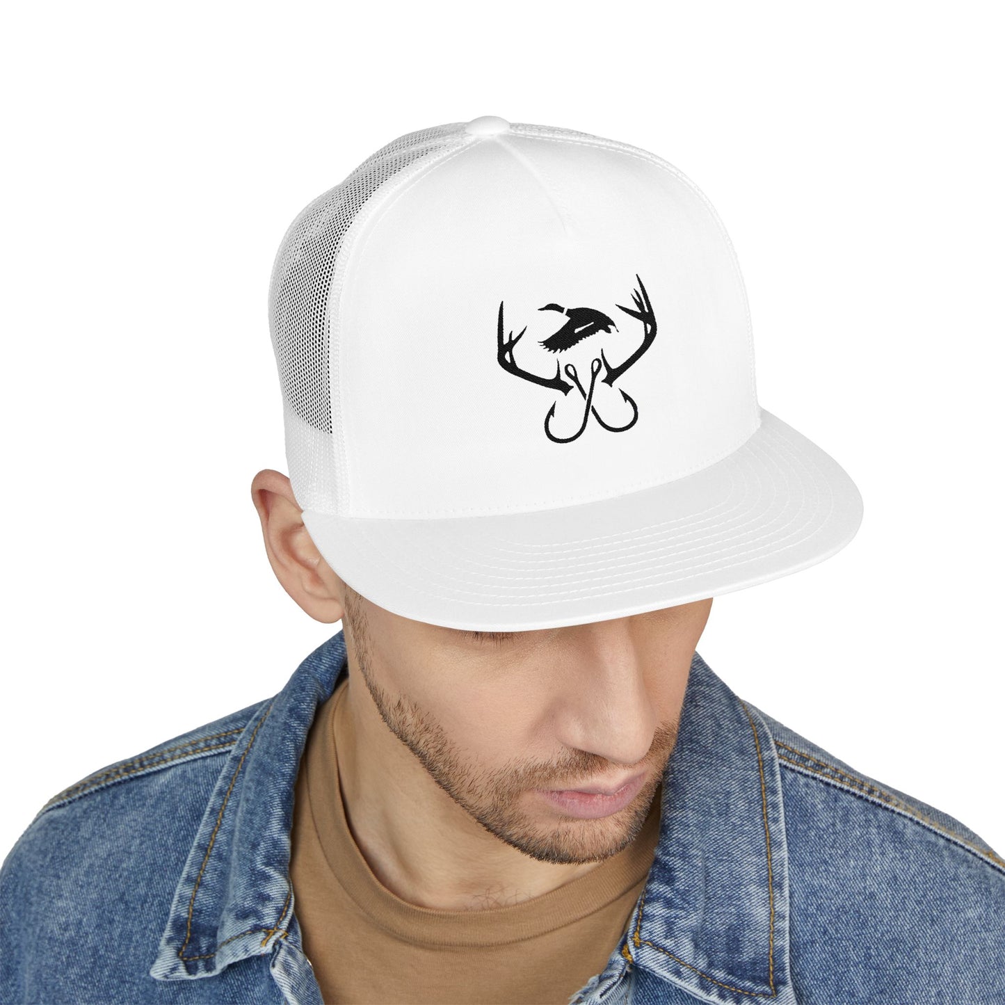 Legacy Emblem 5 Panel Trucker Cap (Embroidered)