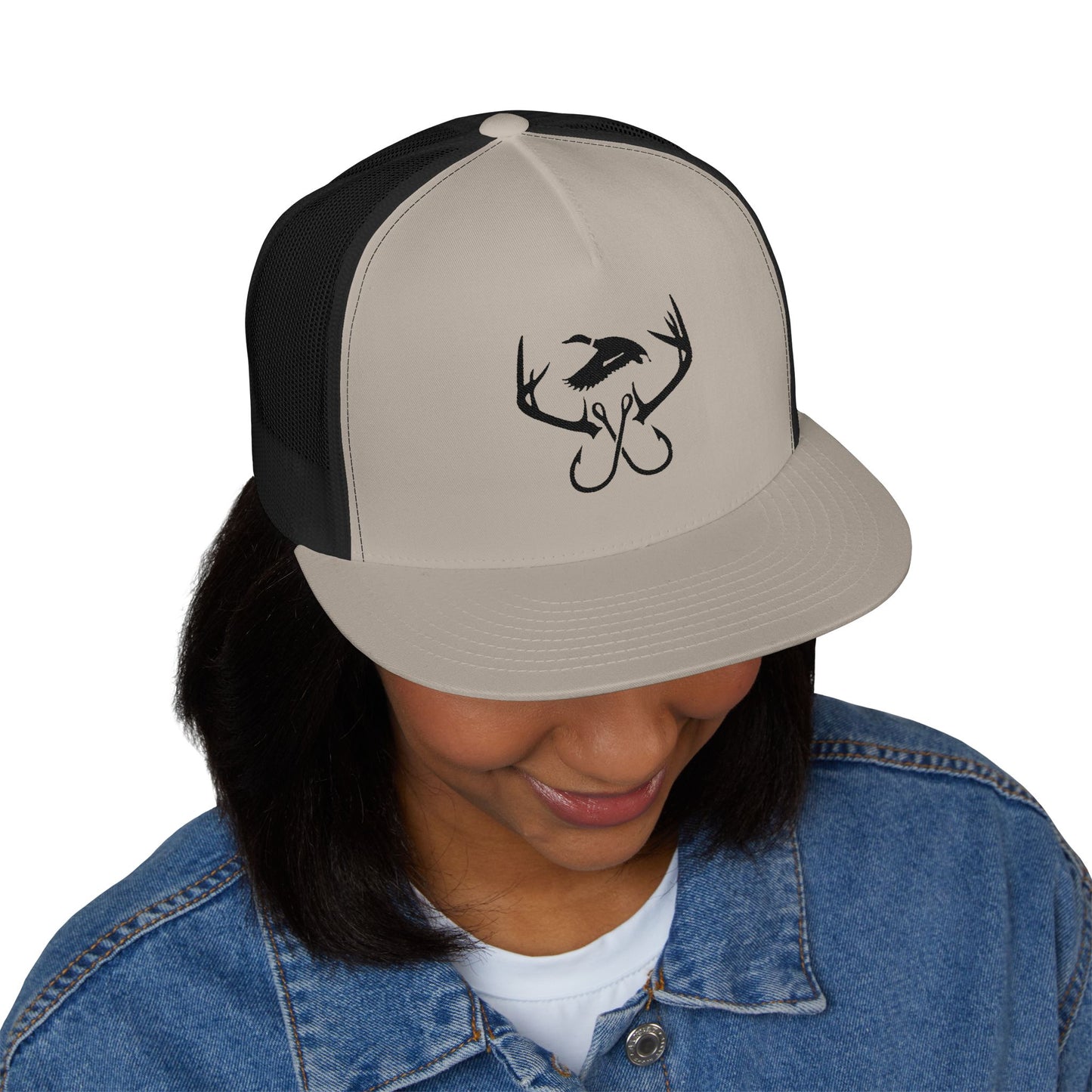 Legacy Emblem 5 Panel Trucker Cap (Embroidered)