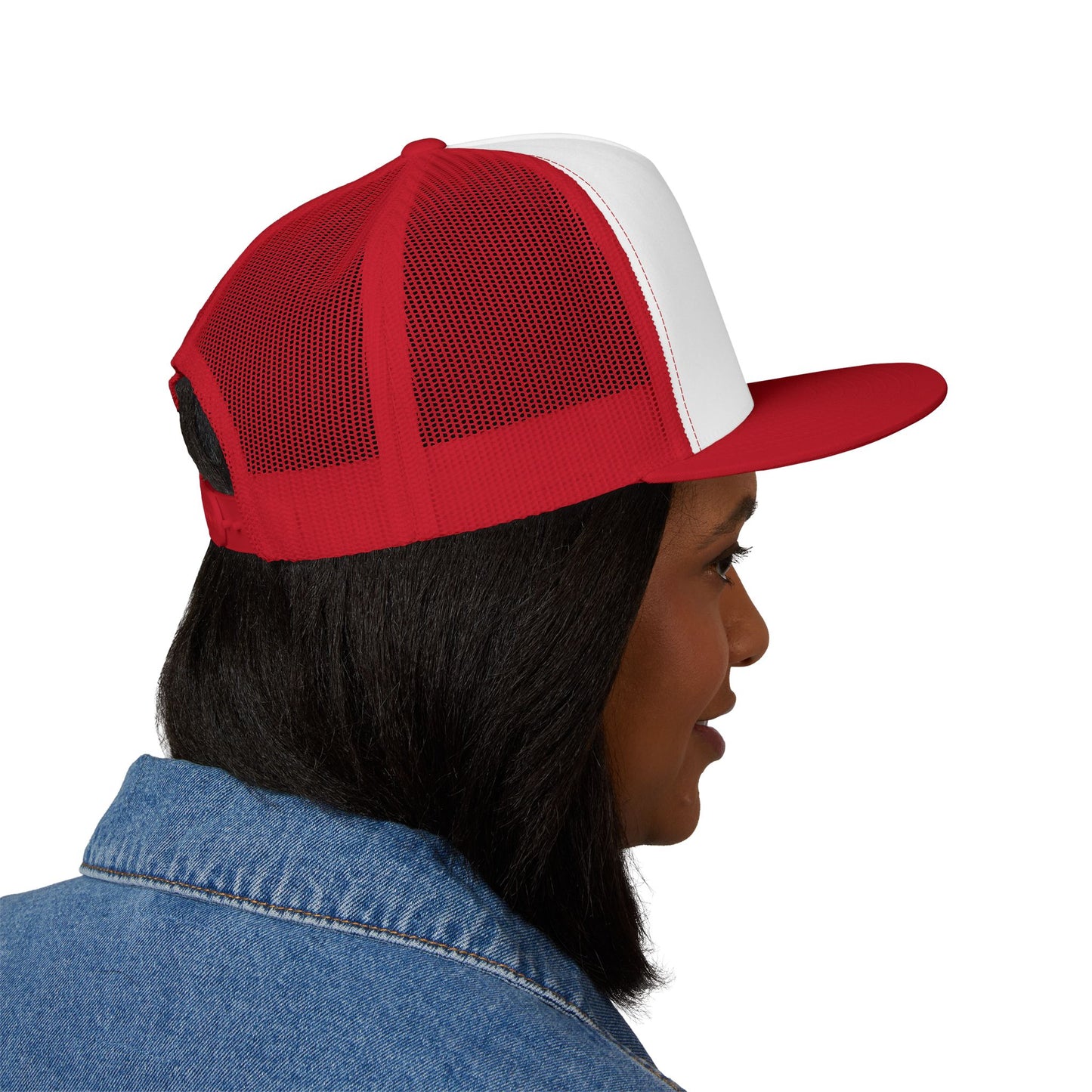 Legacy Emblem 5 Panel Trucker Cap (Embroidered)
