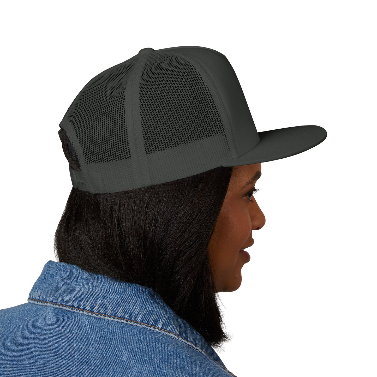 Legacy Emblem 5 Panel Trucker Cap (Embroidered)