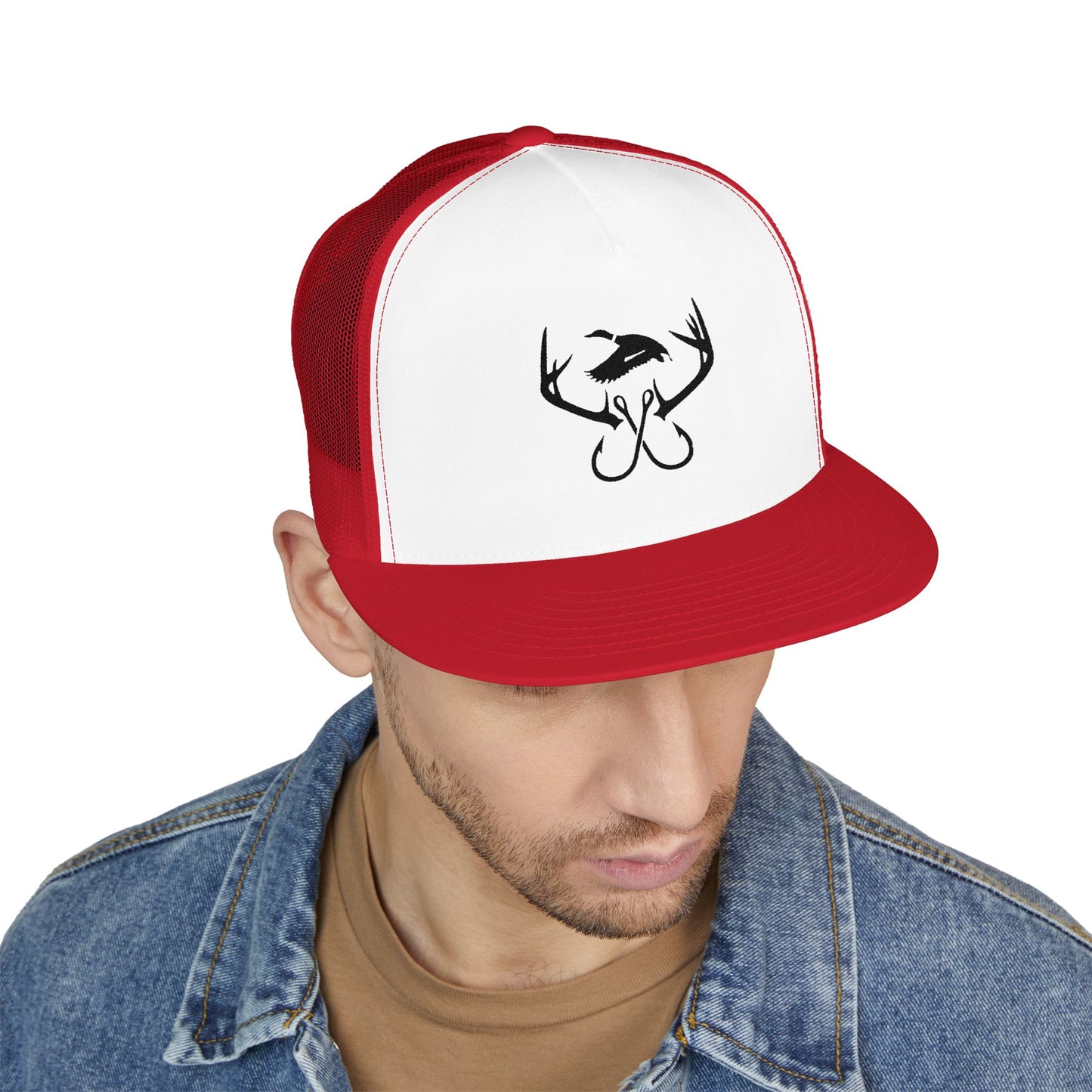 Legacy Emblem 5 Panel Trucker Cap (Embroidered)