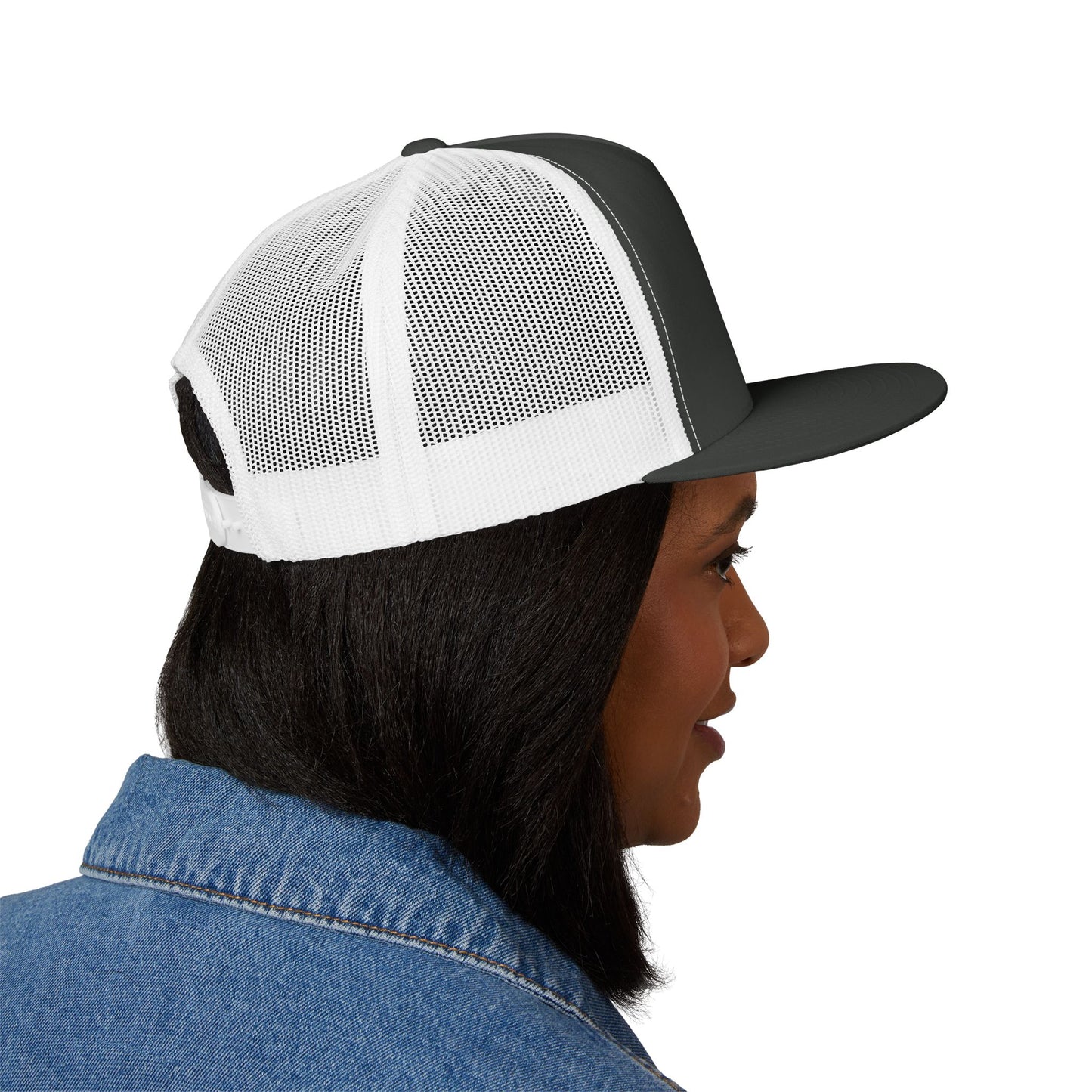 Legacy Emblem 5 Panel Trucker Cap (Embroidered)