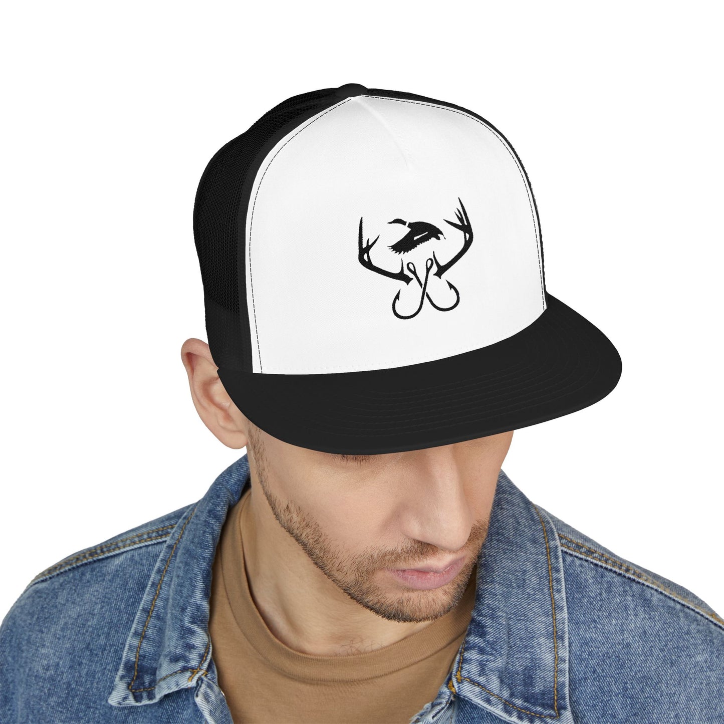 Legacy Emblem 5 Panel Trucker Cap (Embroidered)