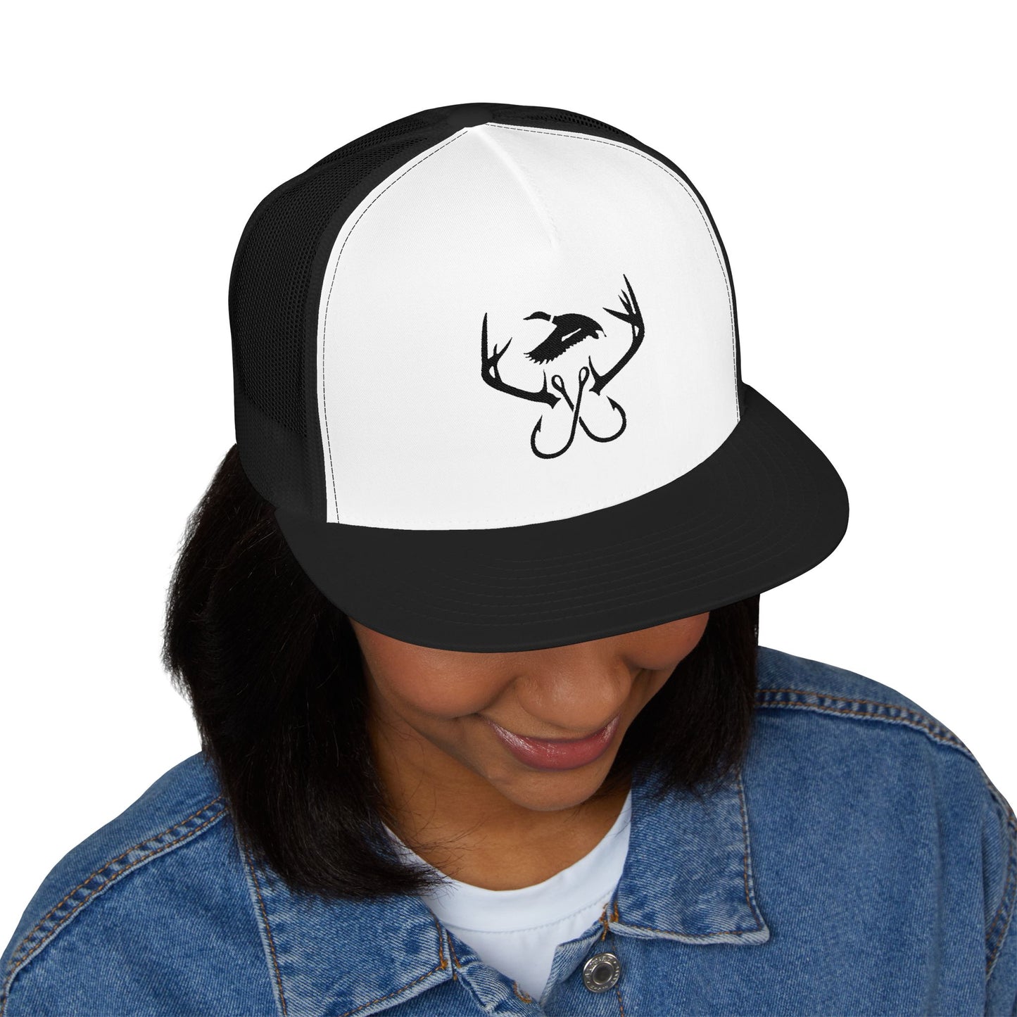 Legacy Emblem 5 Panel Trucker Cap (Embroidered)