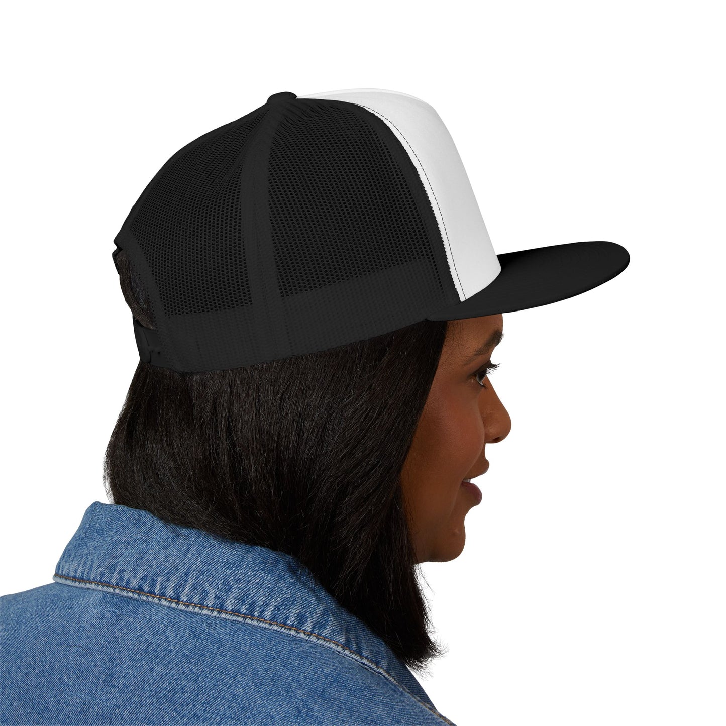 Legacy Emblem 5 Panel Trucker Cap (Embroidered)