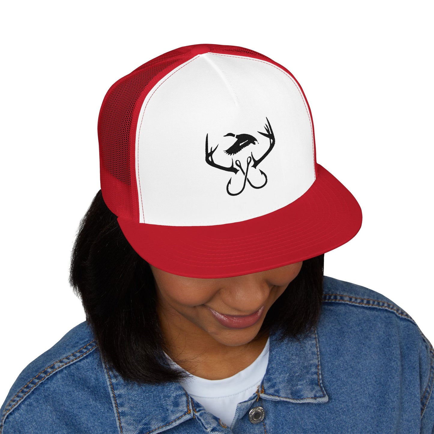 Legacy Emblem 5 Panel Trucker Cap (Embroidered)